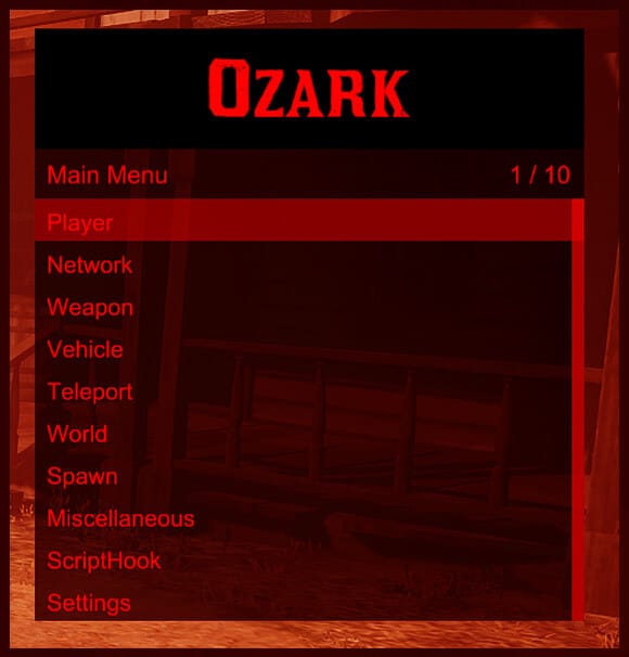 Ozark mod menu trainer hack for Red Dead Redemption 2
