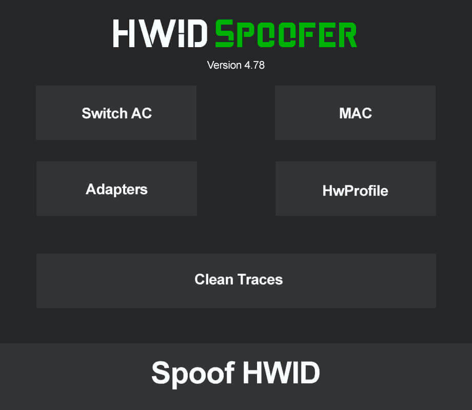 HWID spoofer software tool