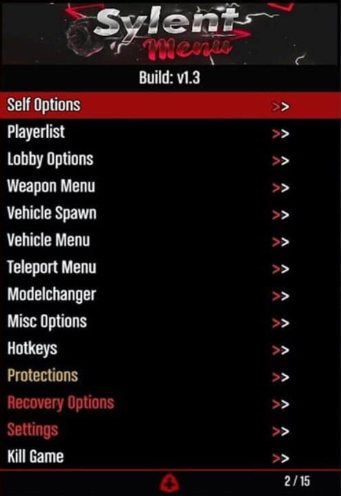 sylent mod trainer menu