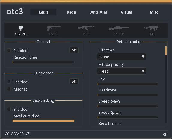 OTC V3 CSGO cheat menu