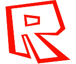 Roblox icon in white and red