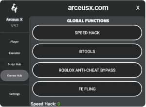 Arceus X mod menu exploit for Roblox
