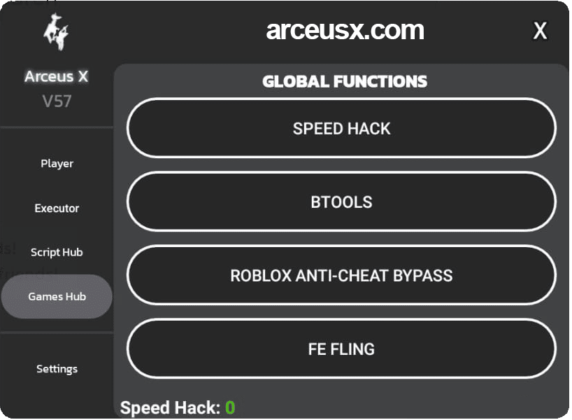 Arceus X, Arsenal Ultimate GUI Script Very Op