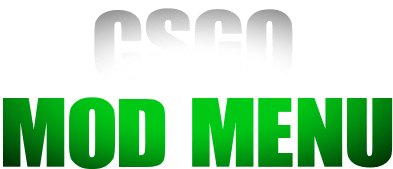 CSGO mod menu logo in green and white