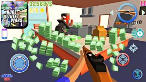 Money bundles in Dude Theft Wars on Android
