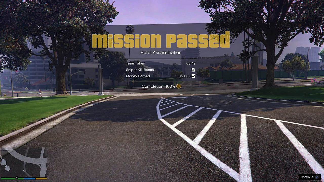 gta 5 mission passed gameplay