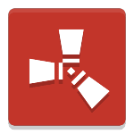 Rust game icon in red