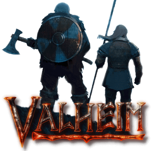 Valheim game icon with characters